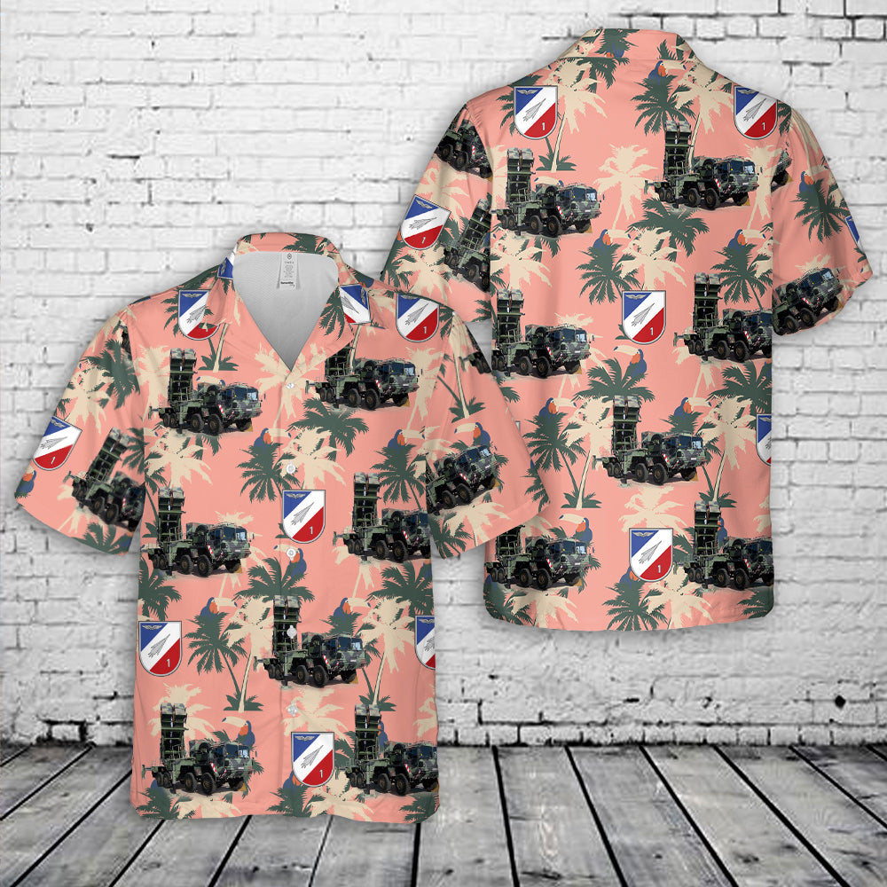 German Air Force Flugabwehrraketengeschwader 1 "Schleswig-Holstein" Hawaiian Shirt