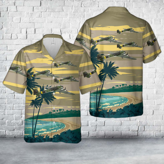 German Air Force Luftwaffe Focke-Wulf Fw-200 Condor German Patrol Bomber Hawaiian Shirt