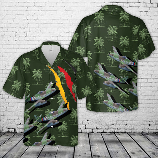 German Air Force Messerschmitt Me 262 Schwalbe Fighter Aircraft In WW2 Hawaiian Shirt