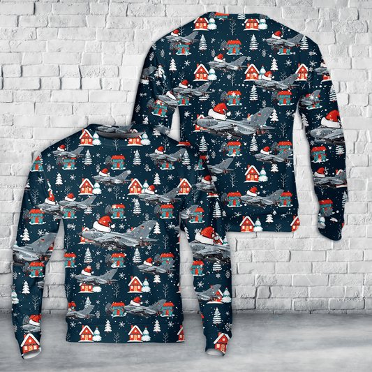 German Air Force Panavia Tornado ECR AOP Christmas Sweater