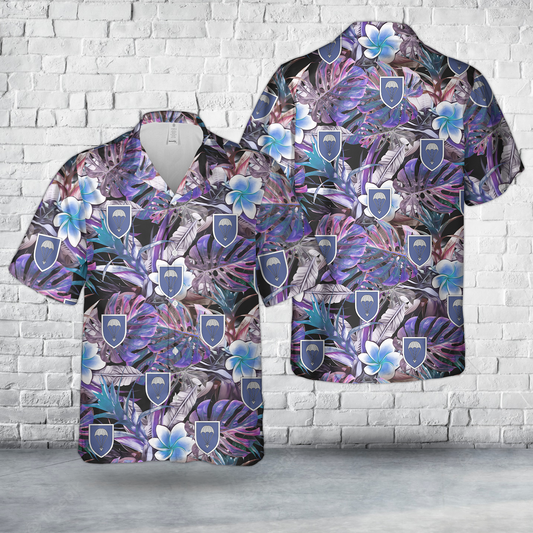 German Army 25th Airborne Brigade "Black Forest" (Luftlandebrigade 25) Hawaiian Shirt