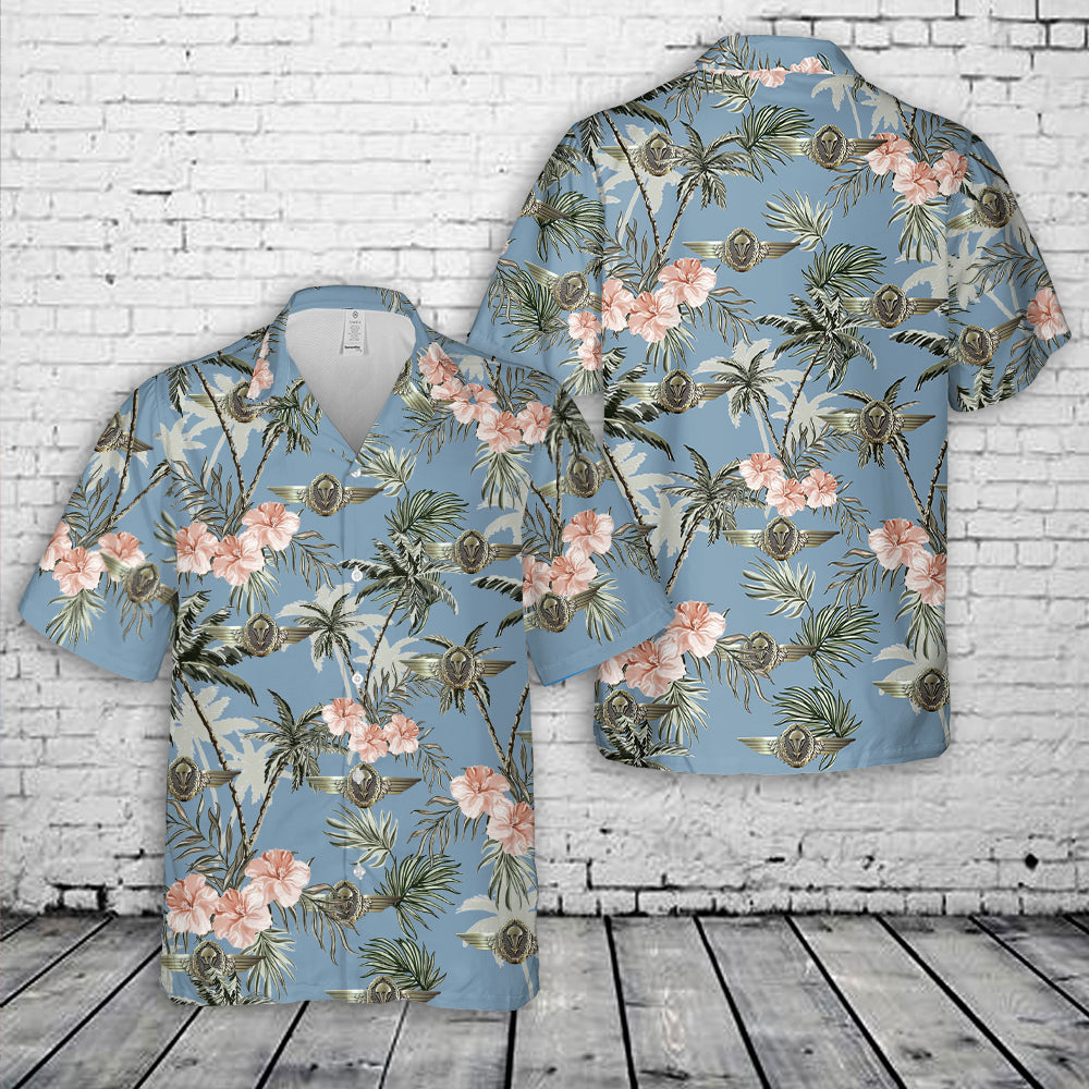 German Army Airborne Jump Parachutist Paratrooper Hawaiian Shirt