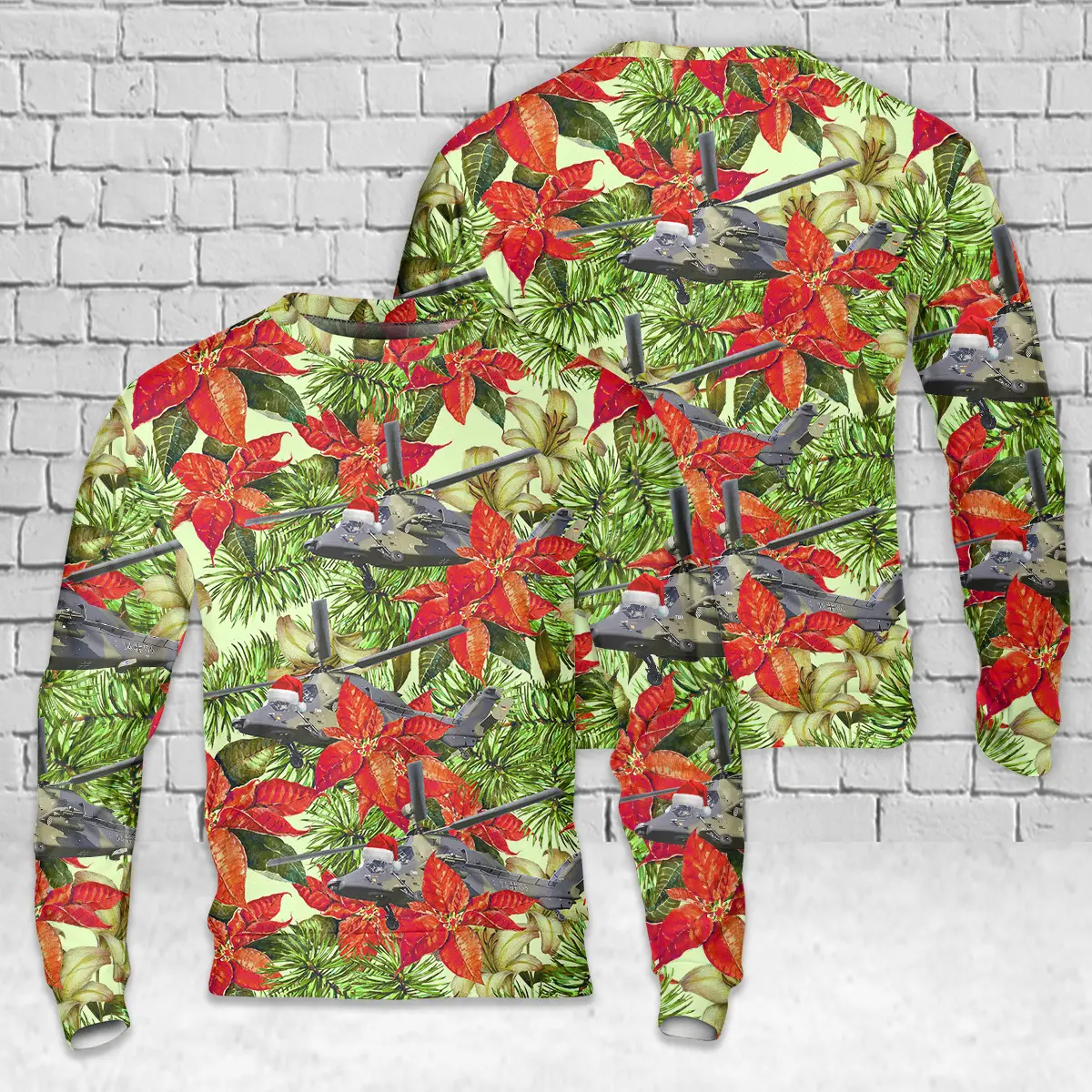 German Army Airbus Helicopters EC665 Tiger UHT 74+54 AOP Christmas Sweater