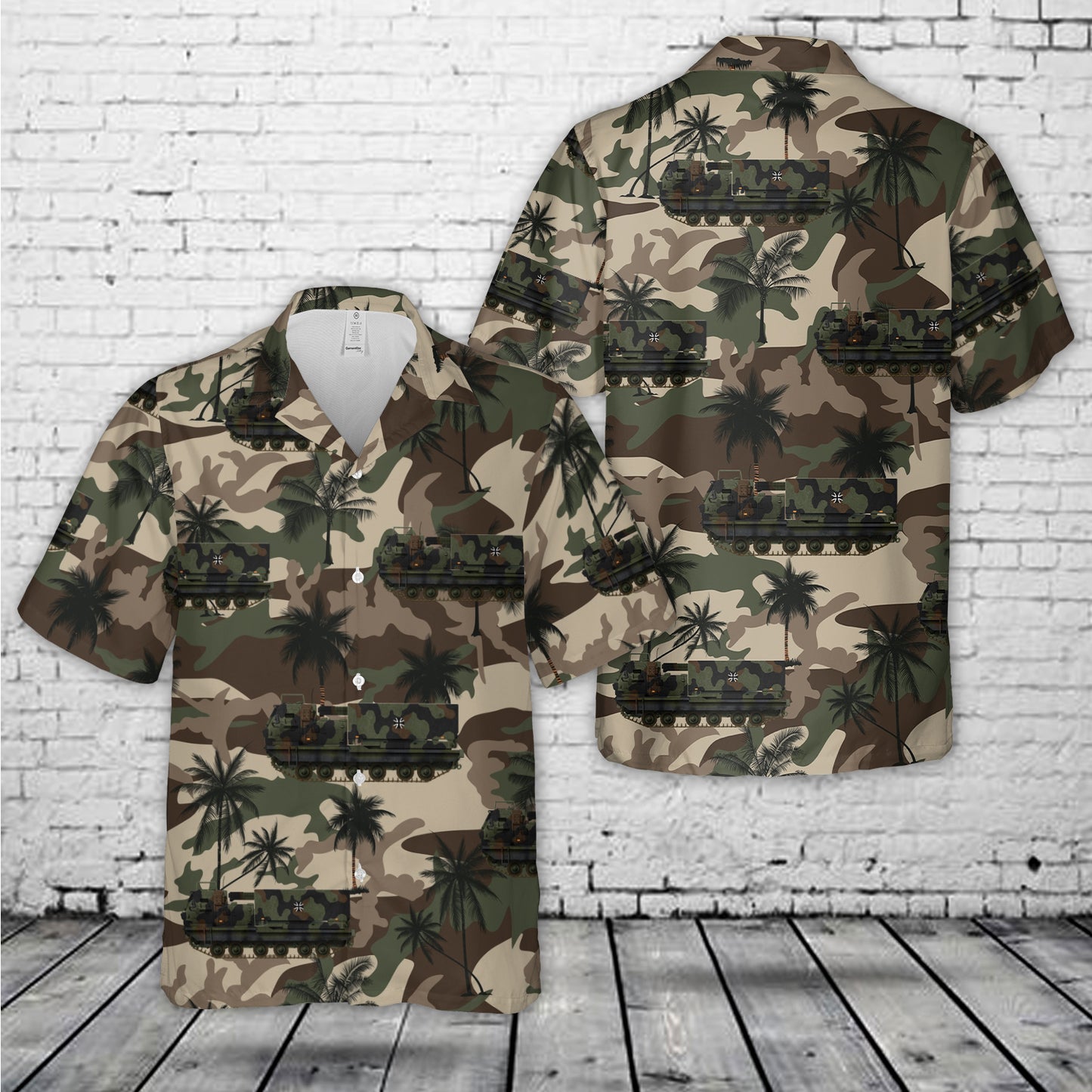German Army Bundeswehr M270 MARS Hawaiian Shirt