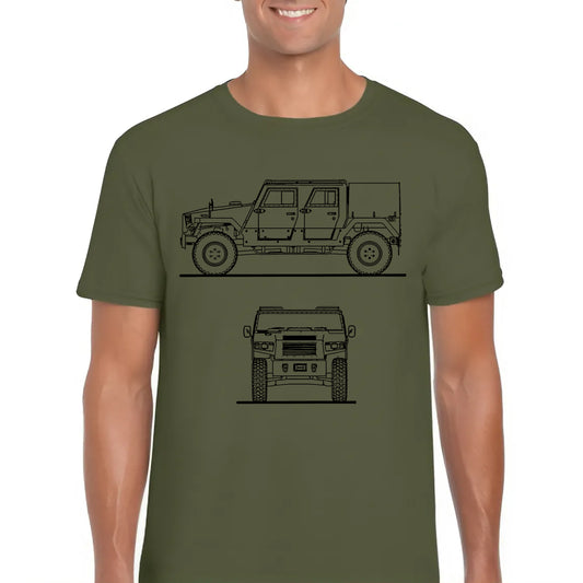 German Army Eagle IV Sketch Classic Unisex T-Shirt Gildan 6400 (Made In EU)