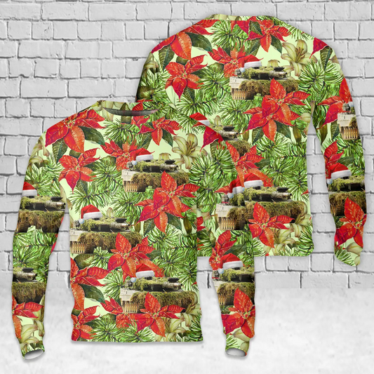 German Army Leopard II AOP Christmas Sweater