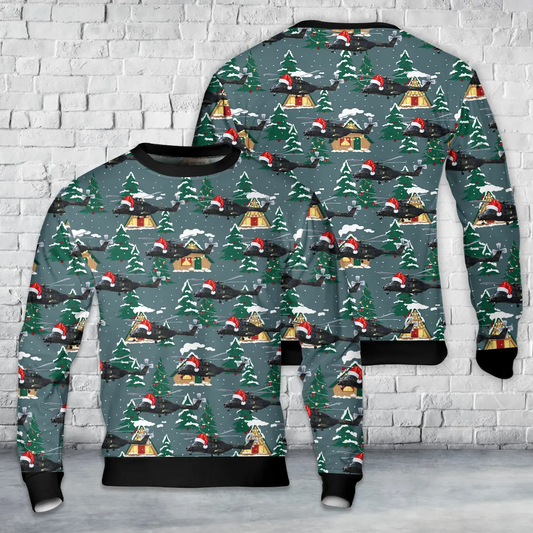 German Army NH Industries NH90-TTH 79+30 AOP Christmas Sweater
