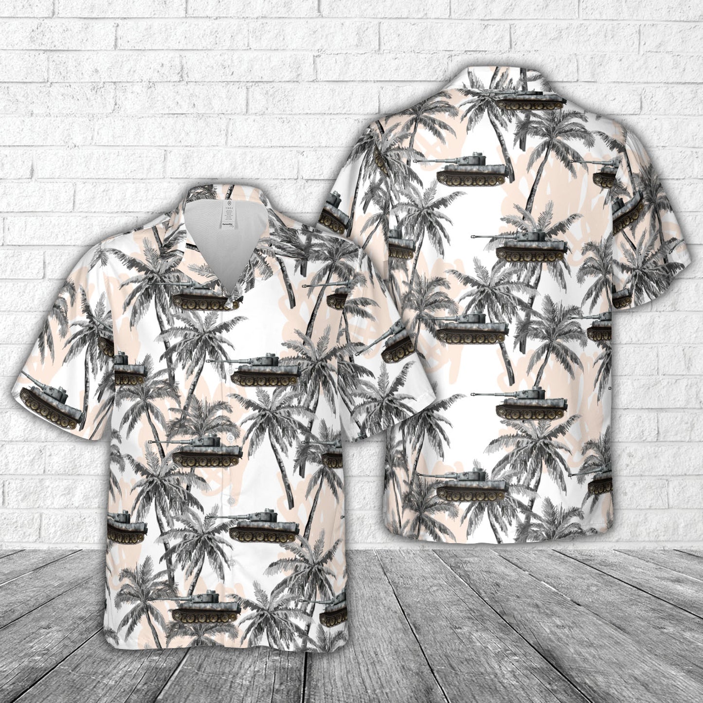 German Army Tiger Panzerbefehlswagen Ausf.H1, used by Pz.Abt.501, September 1942 Hawaiian Shirt