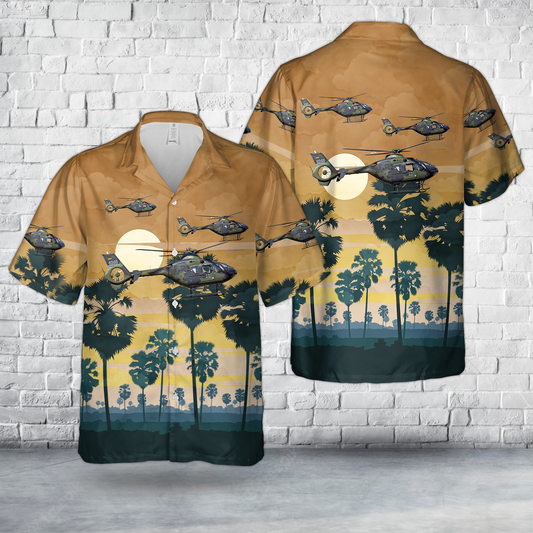 German Army (Heer) Eurocopter EC135 T1 Hawaiian Shirt