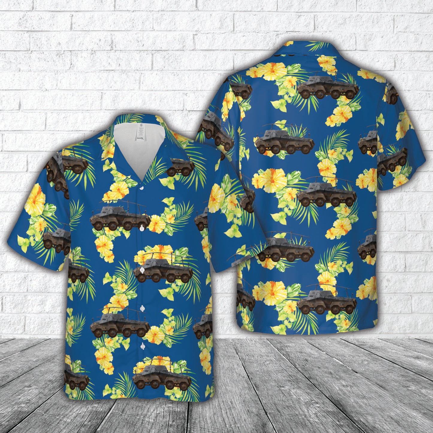 German Bundeswehr Sd.Kfz.263, 2nd Division 'das Reich', Eastern Front, 1941 Hawaiian Shirt