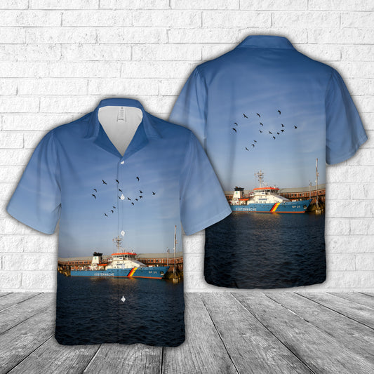 German Federal Coast Guard BP 25 Bayreuth Hawaiian Shirt