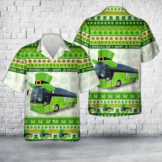 German Flixbus, St Patrick's Day Hawaiian Shirt