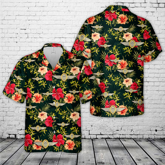 German Jump Wings (Gold Wreath) Hawaiian Shirt