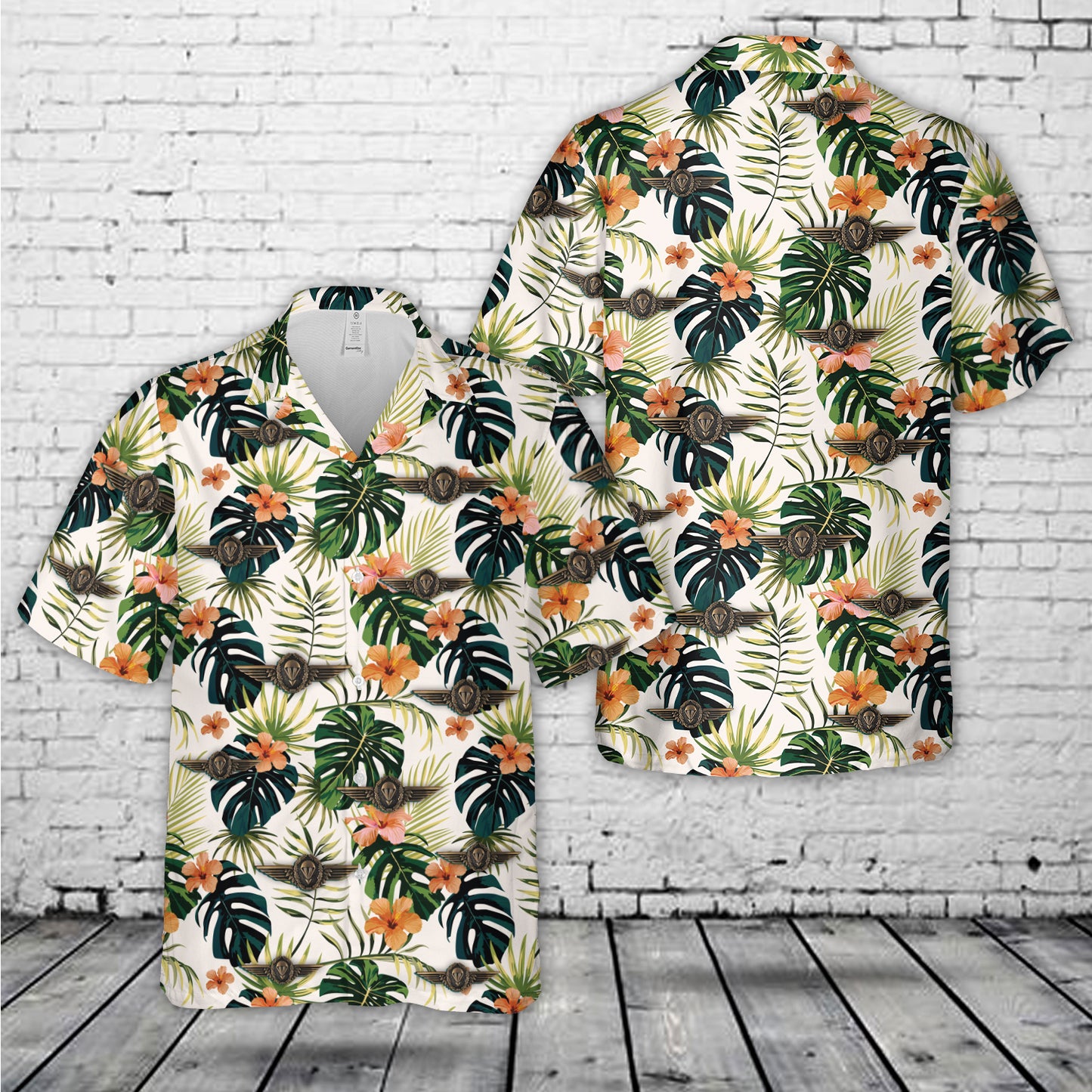 German Military Parachutist Badge (German Airborne Wings) Hawaiian Shirt