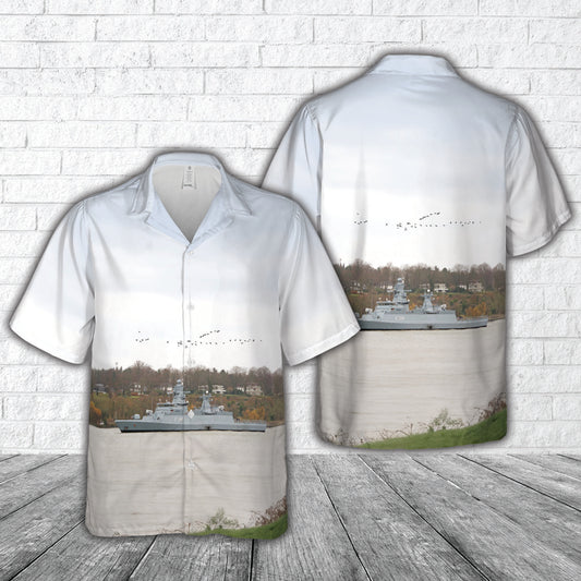 German Navy Braunschweig (F260) Braunschweig-class corvette Hawaiian Shirt