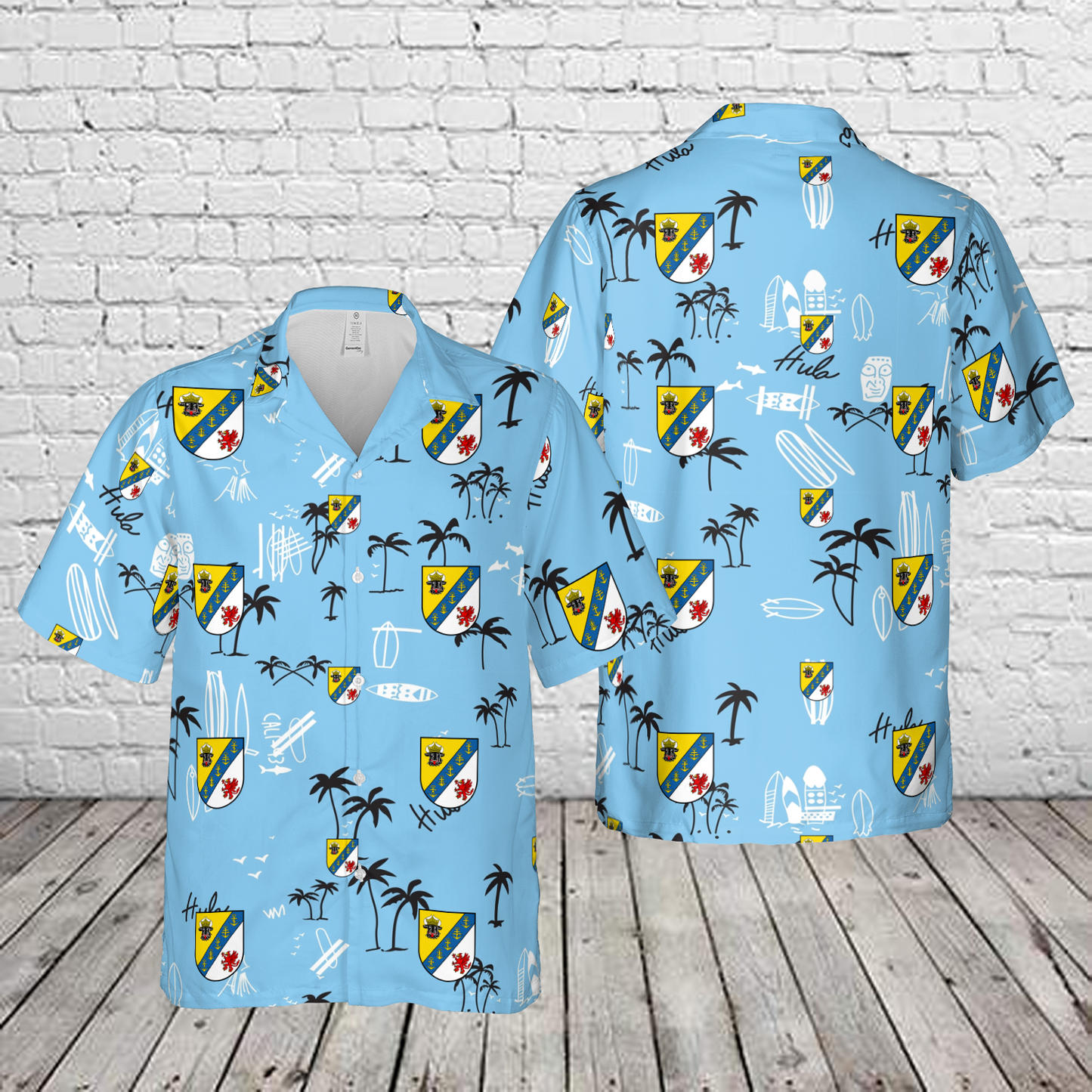 German Navy Naval Engineering School Marinetechnikschule (MTS) Hawaiian Shirt