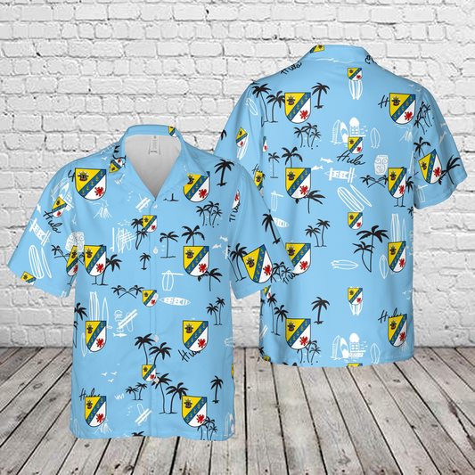 German Navy Naval Engineering School Marinetechnikschule (MTS) Hawaiian Shirt