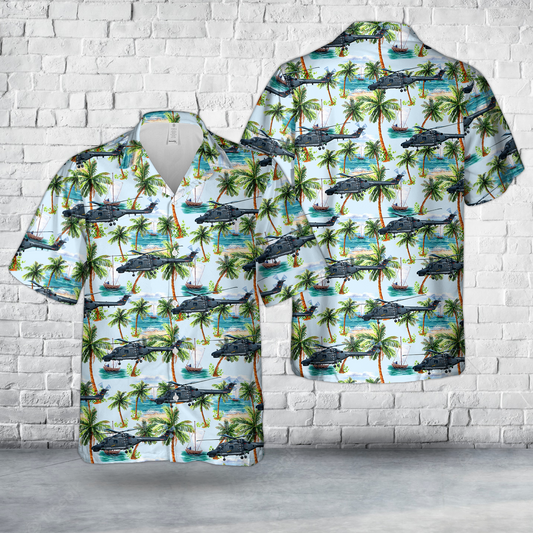 German Navy Westland WG-13 Lynx Mk88 Hawaiian Shirt