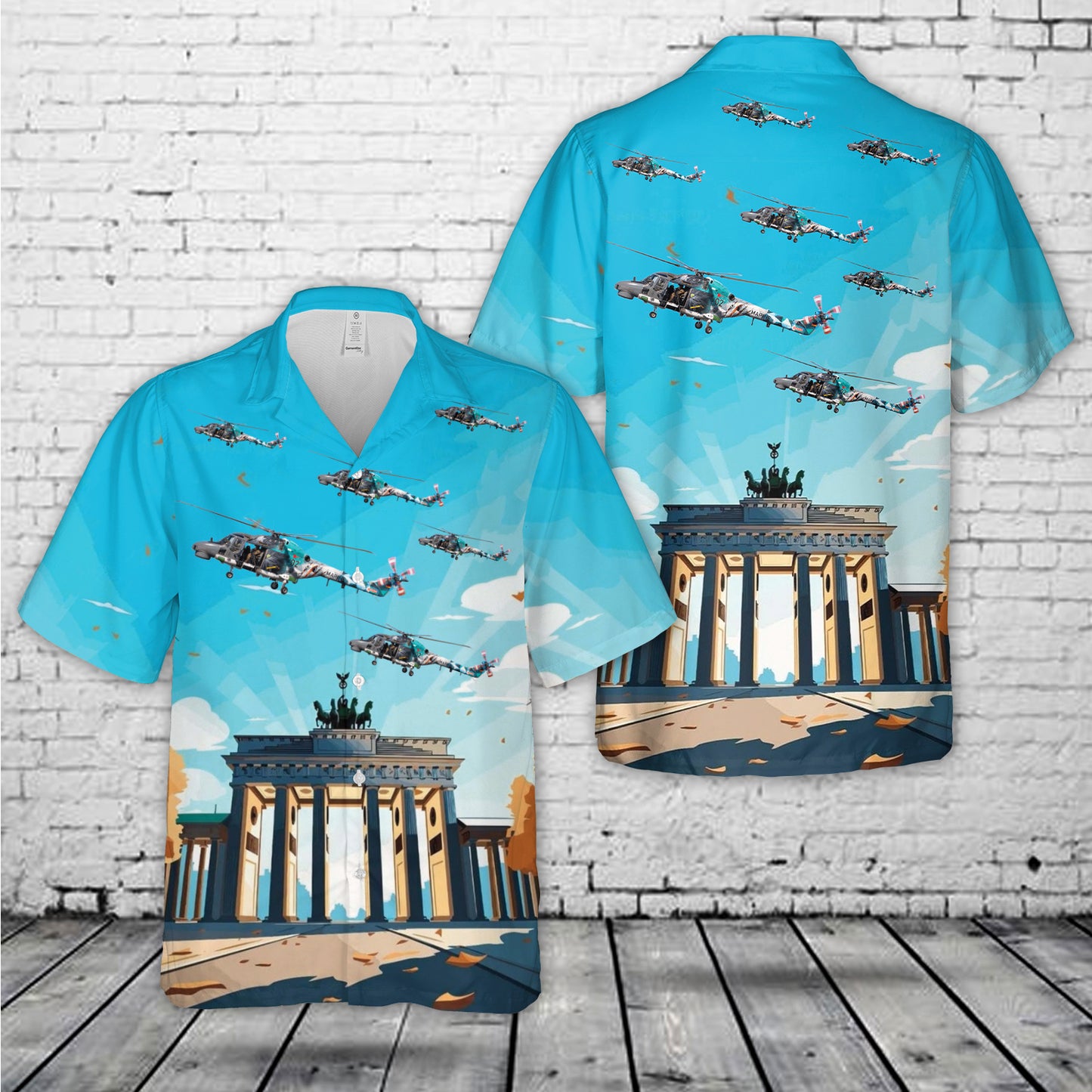 German Navy Westland WG-13 Super Lynx Mk88A Hawaiian Shirt