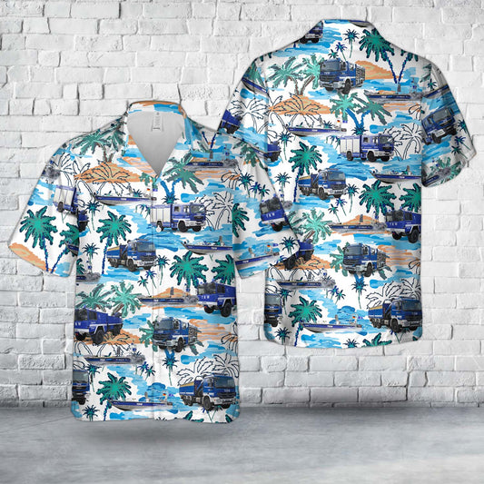 German Technisches Hilfswerk Hawaiian Shirt