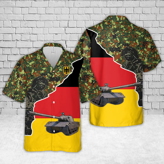 German Unity Day With. E 75 TS Tank Hawaiian Shirt