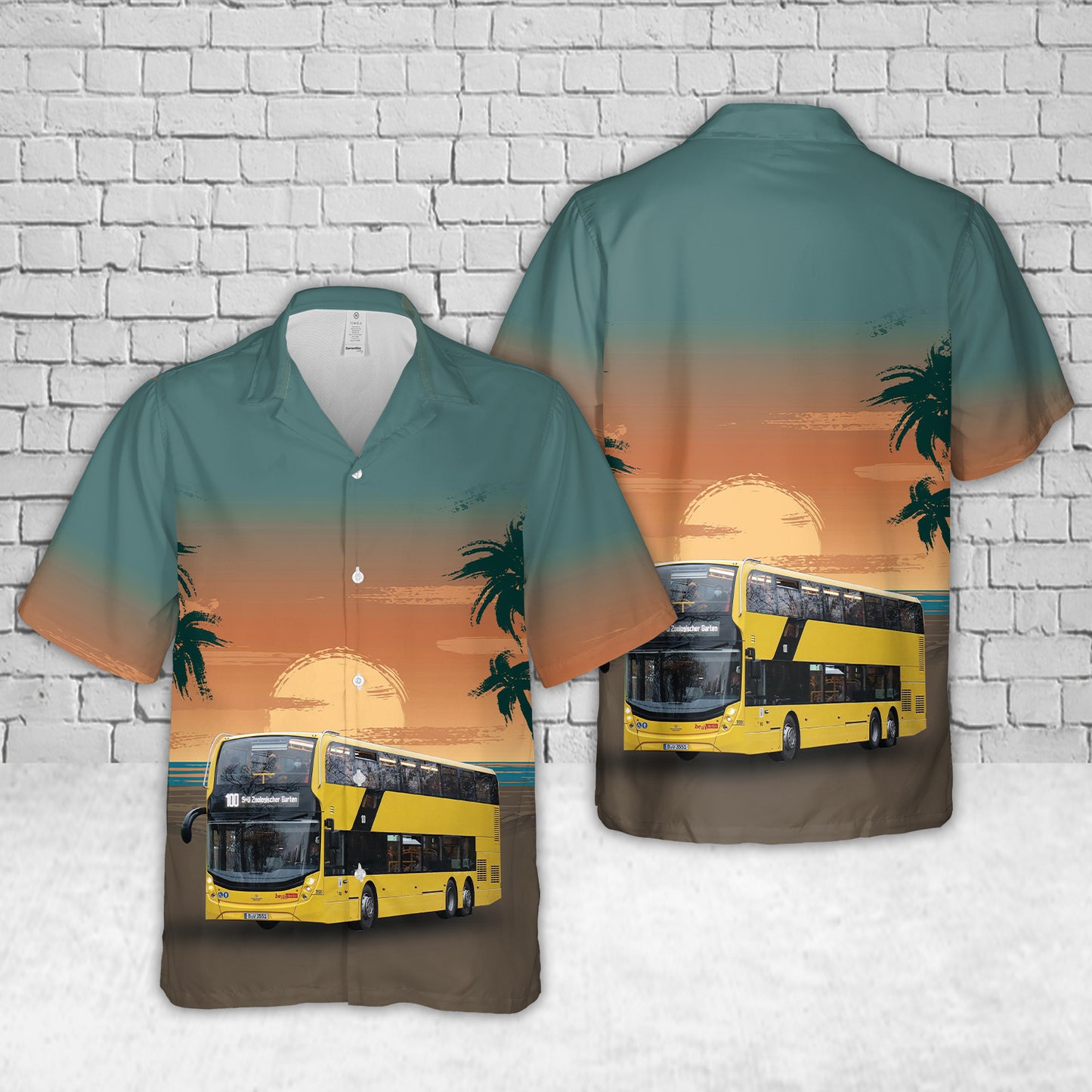 Germany BVG Alexander Dennis Enviro 500 Double-decker bus Hawaiian Shirt