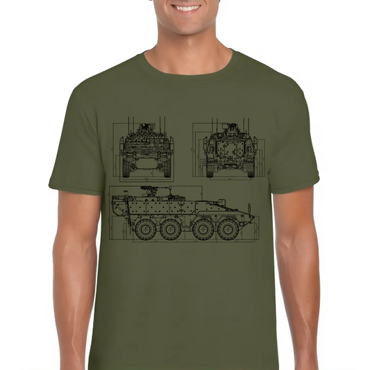 Germany Boxer Armoured Fighting Vehicle Classic Unisex T-Shirt Gildan 6400 (Made In EU)