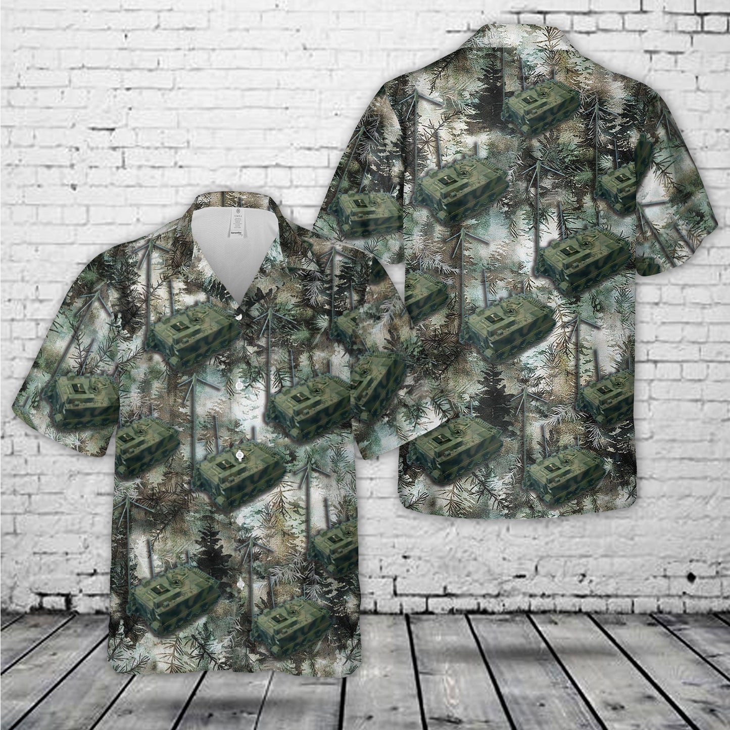 Germany Bundeswehr Führungs / Funkpanzer M113 A2G Hawaiian Shirt