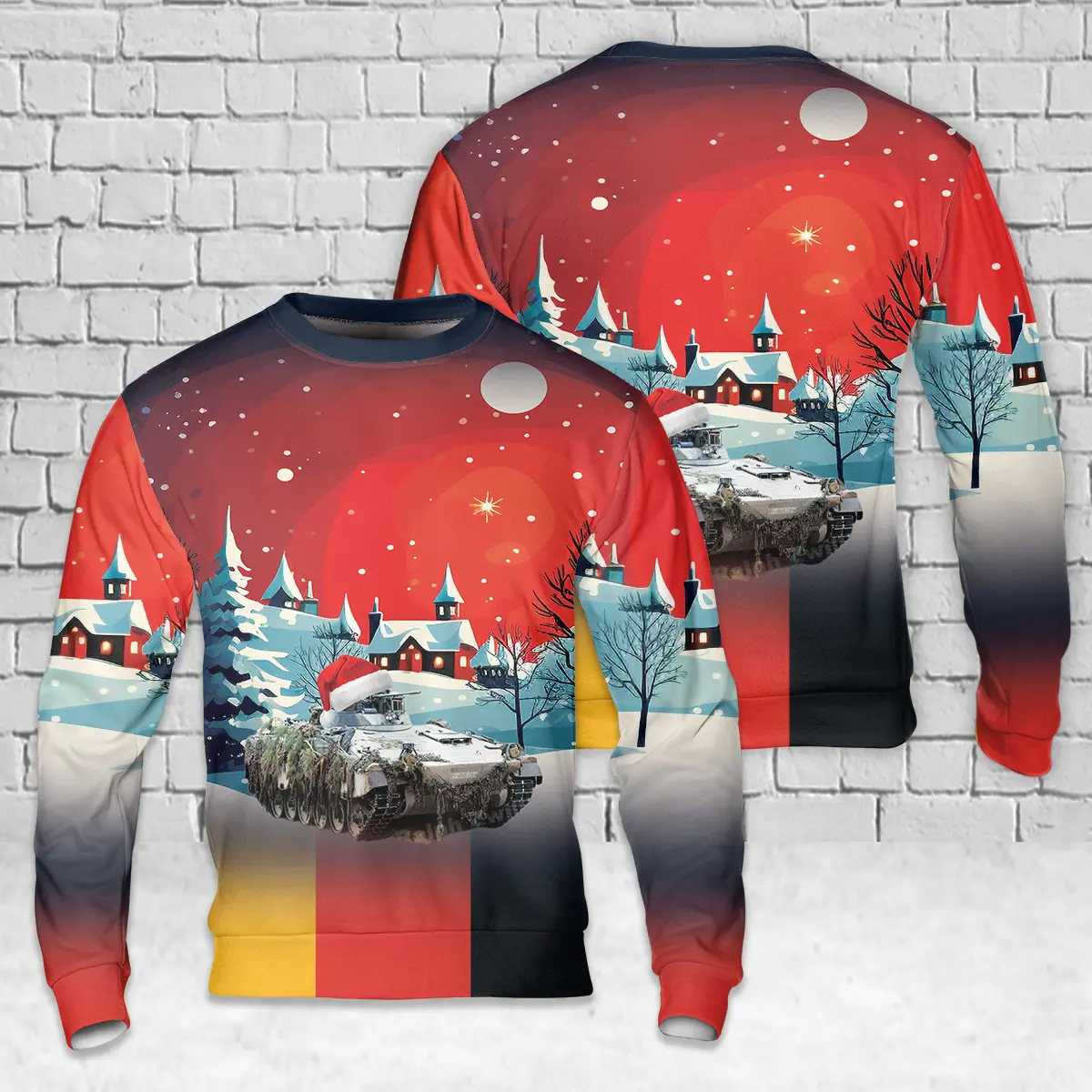 Germany Bundeswehr Marder 1A3 AOP Christmas Sweater