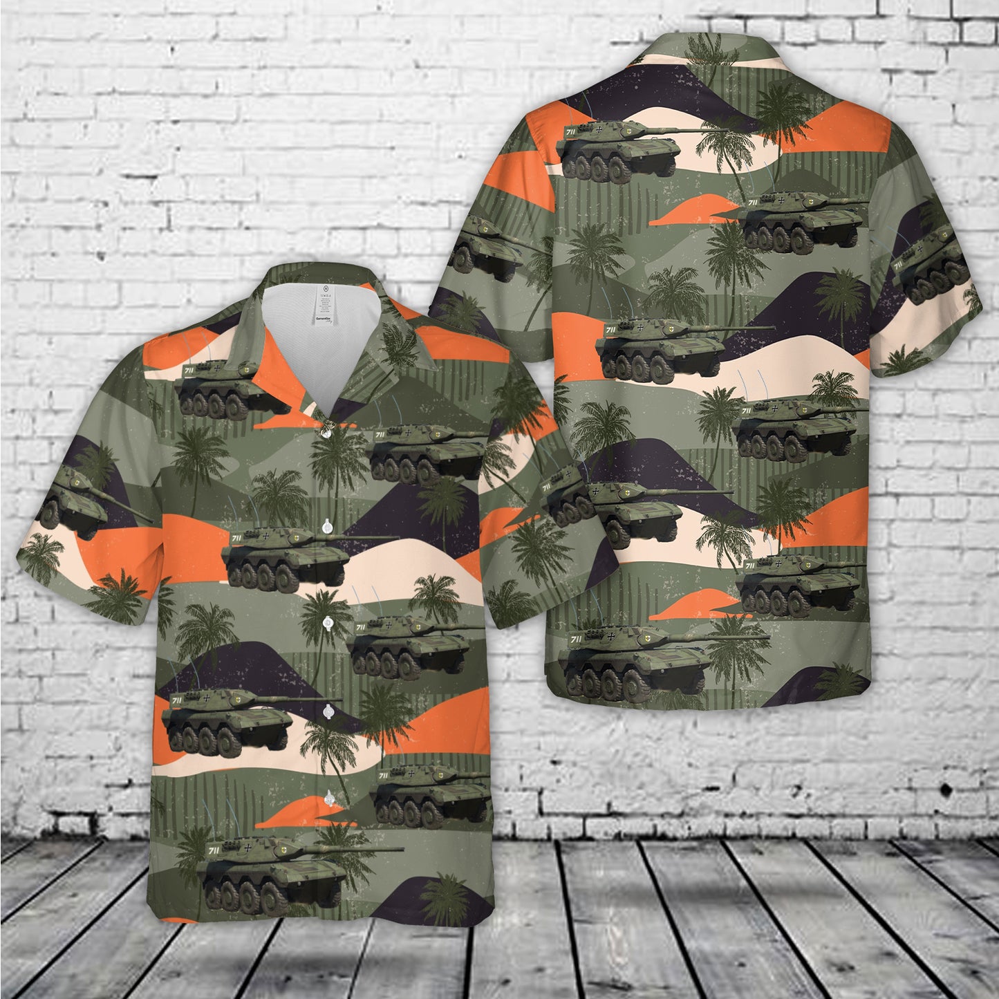 Germany Bundeswehr Radkampfwagen 90 Hawaiian Shirt