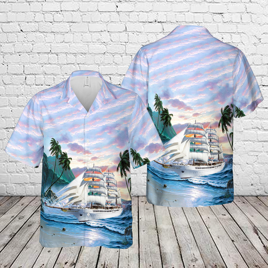 Germany Sea Cloud II Cruise Ship Hawaiian Shirt