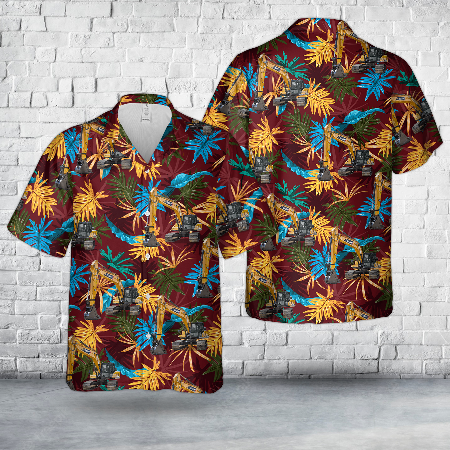 SANY SY225C Medium Excavator Hawaiian Shirt