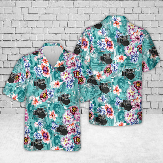 GigMaker Drum Set Hawaiian Shirt