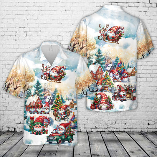 Gnomes Christmas Hawaiian Shirt