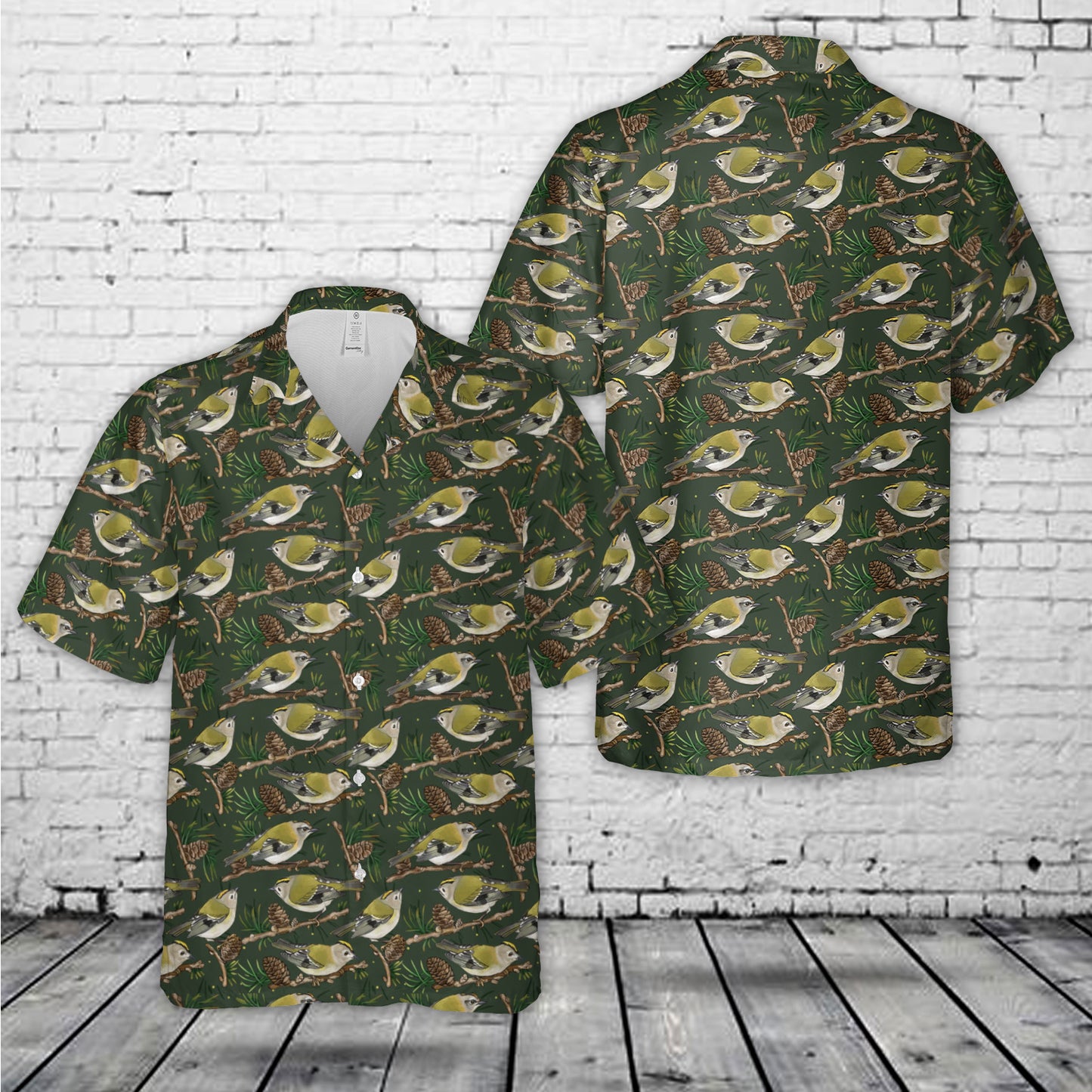 Goldcrest Bird Hawaiian Shirt