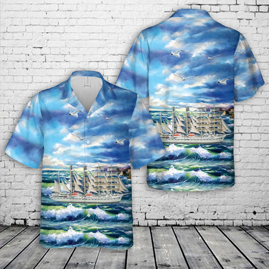 Golden Horizon Yatch Hawaiian Shirt