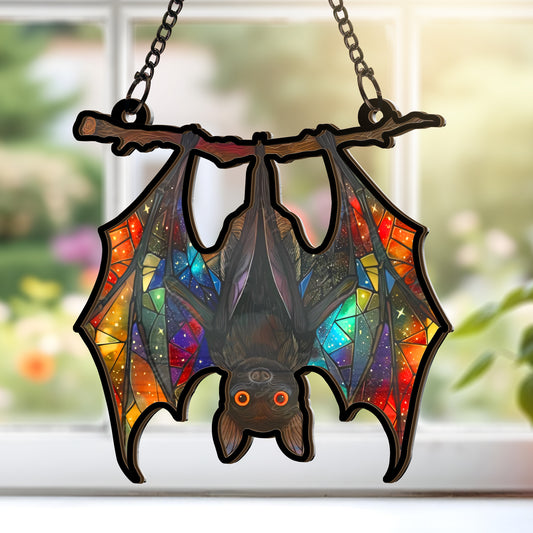 Gothic Bat Custom Shape Window Hanging Suncatcher