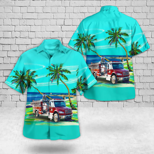 Grafton Volunteer Fire Department-Grafton, ND Hawaiian Shirt