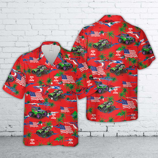 Grave Digger (monster truck), 4th Of July Hawaiian Shirt