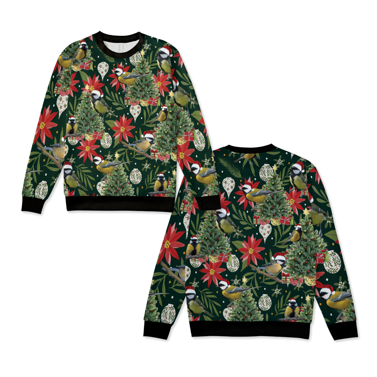 Great Tit Bird Knitted Sweater