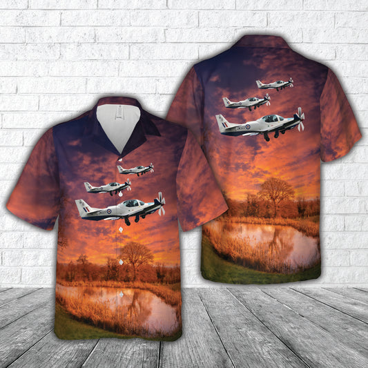 Grob G120 Prefect RAF Trainer ZM322 Hawaiian Shirt