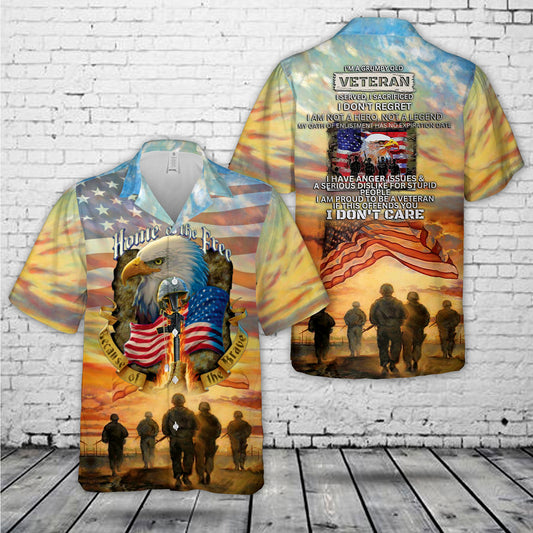Grumpy Old Veteran Hawaiian Shirt