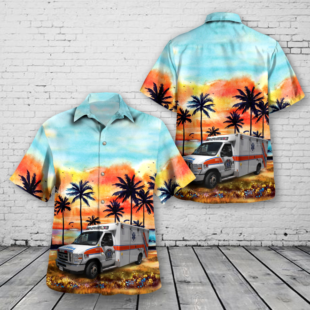 Guelph, Ontario, Canada,  Guelph - Wellington EMS Hawaiian Shirt