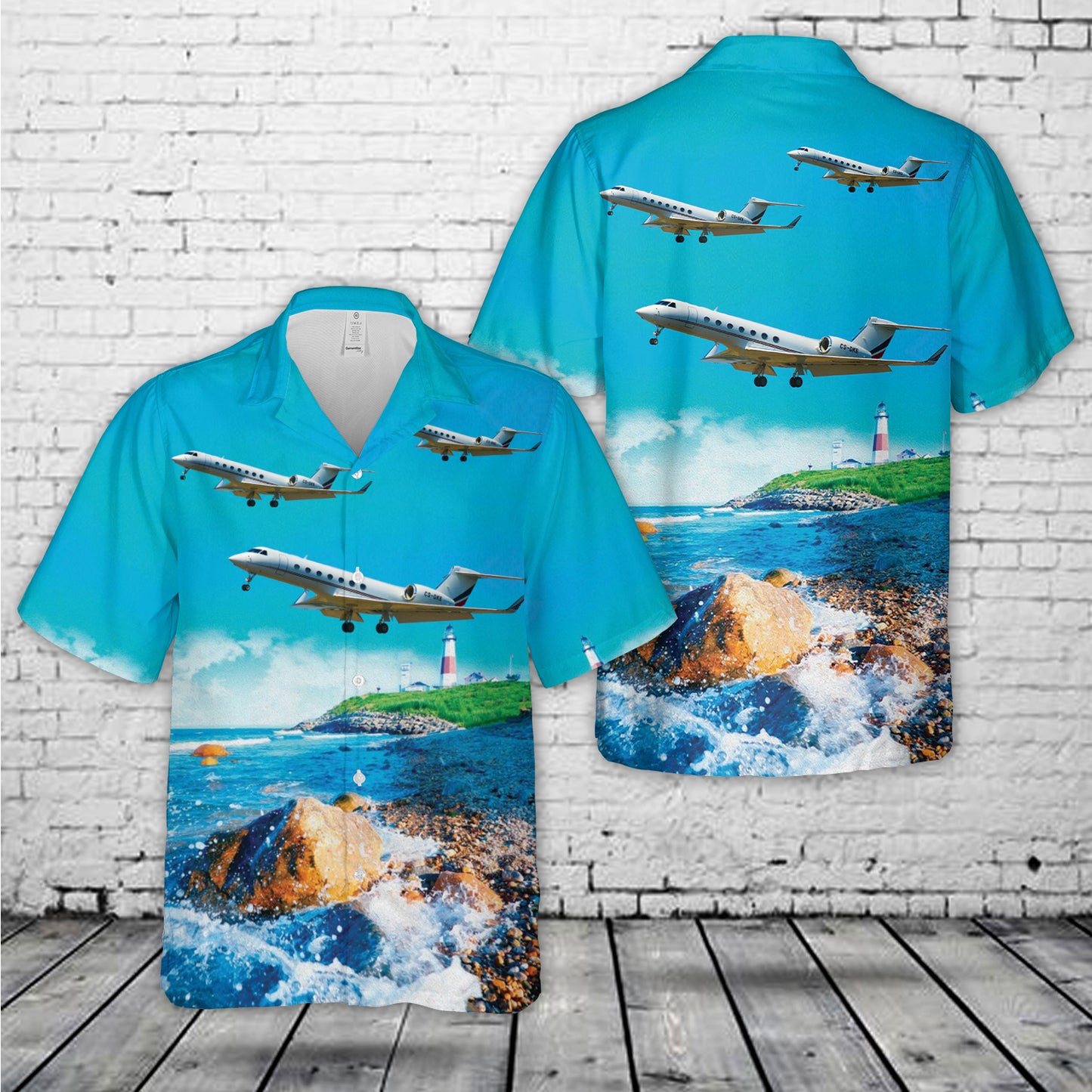 Gulfstream 5 G550 business jet Hawaiian Shirt