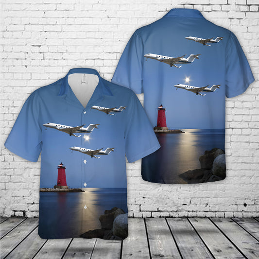 Gulfstream G600 Hawaiian Shirt