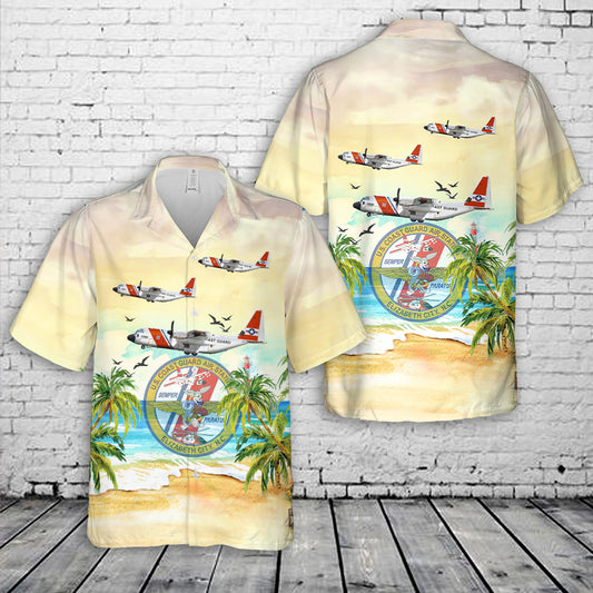 HC-130J Hercules United States Coast Guard 2006, Coast Guard Air Station Elizabeth City, NC Hawaiian Shirt