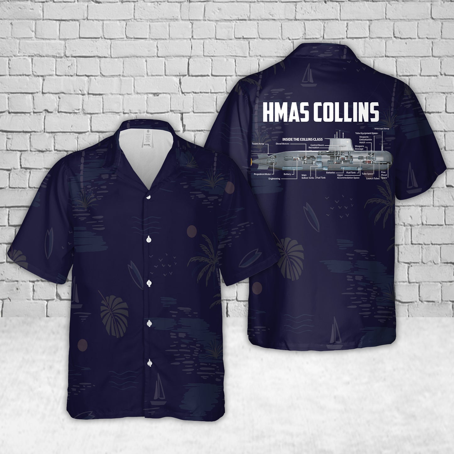HMAS Collins Hawaiian Shirt