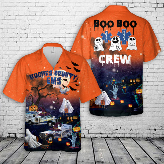 HUGHES COUNTY EMS HALLOWEEN Hawaiian Shirt