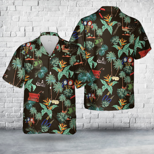 HVAC Technician Hawaiian Shirt