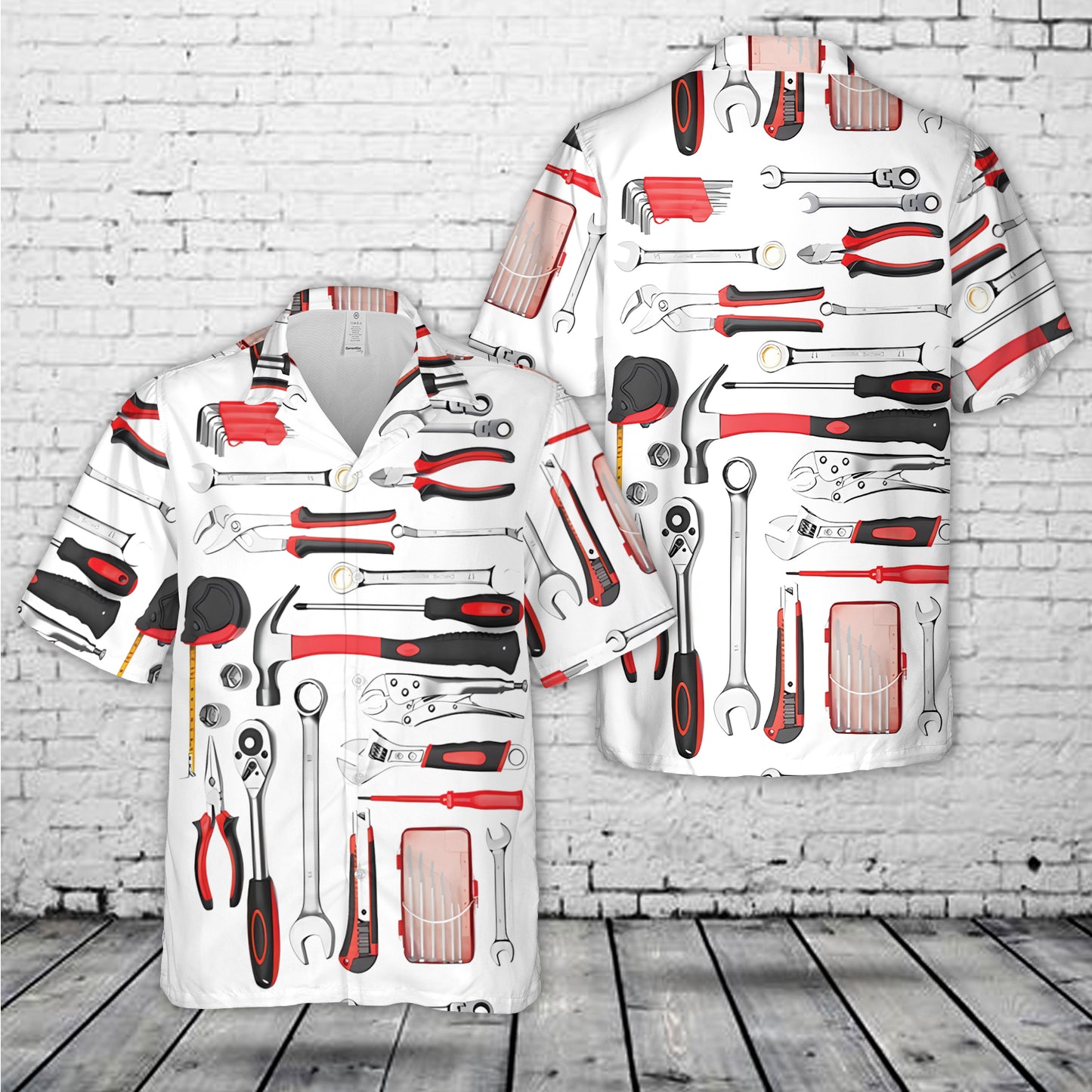 HVAC Technician Tools Hawaiian Shirt